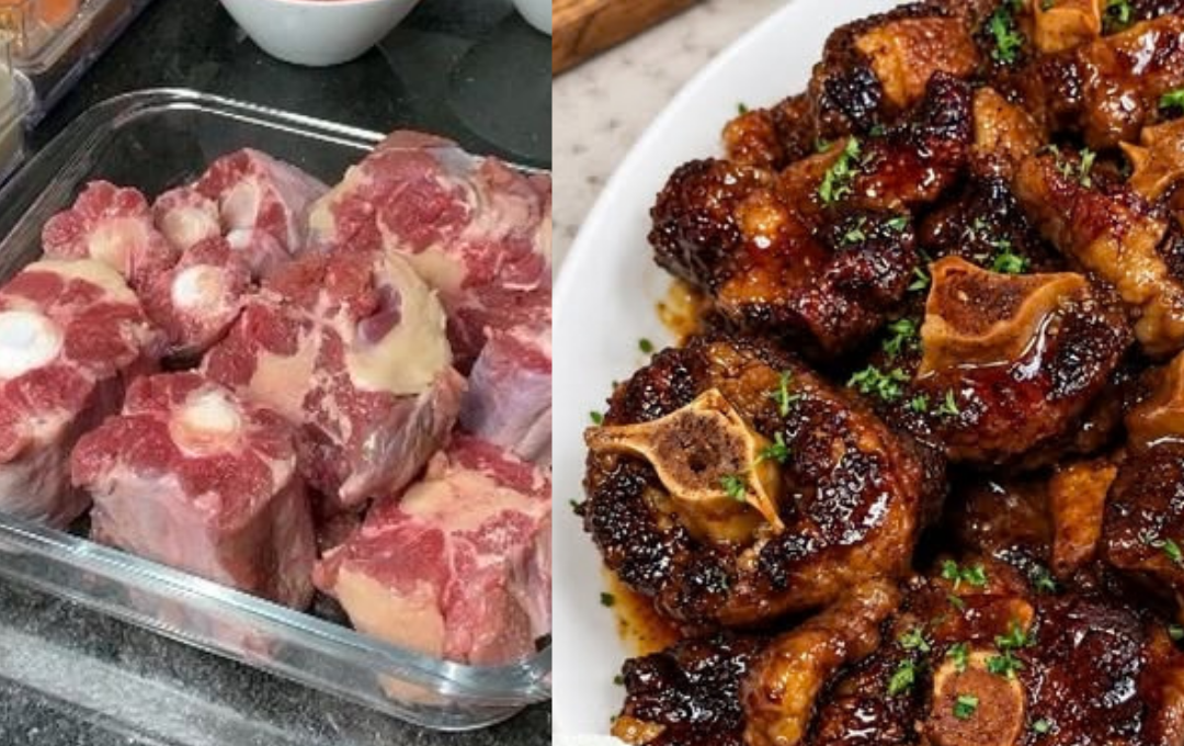 Rabada caramelizada no mel e shoyu: desmancha no osso com molho brilhante e agridoce